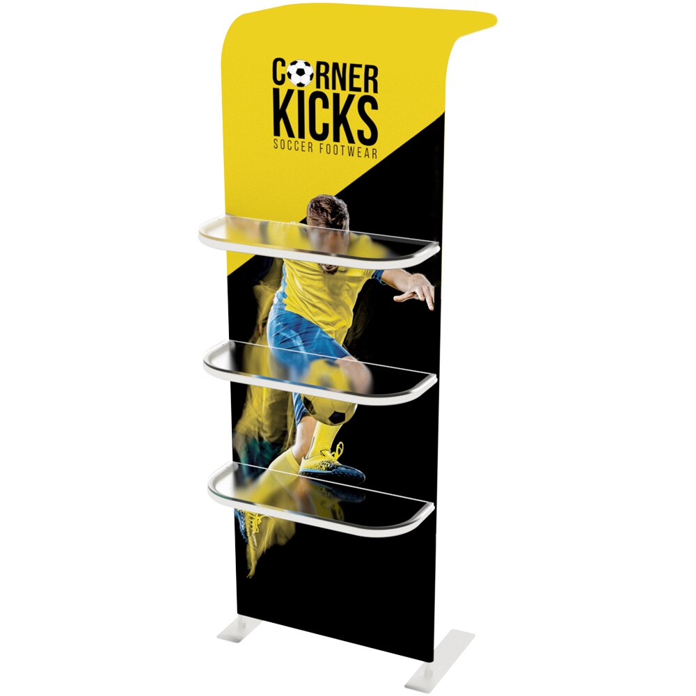 EZ Stand Waterfall Shelves — Double Sided Graphic Only